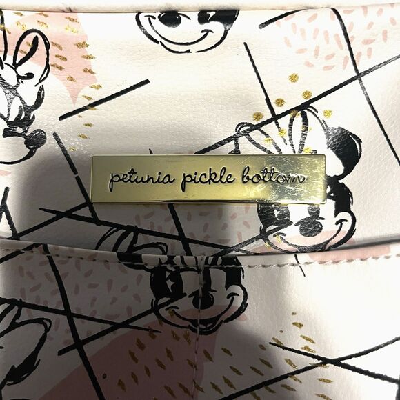 Petunia Pickle Bottom Disney Companion Diaper Clutch In Shimmery Minnie Mouse - Picture 2 of 16